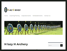 Tablet Screenshot of hlazyharchery.com